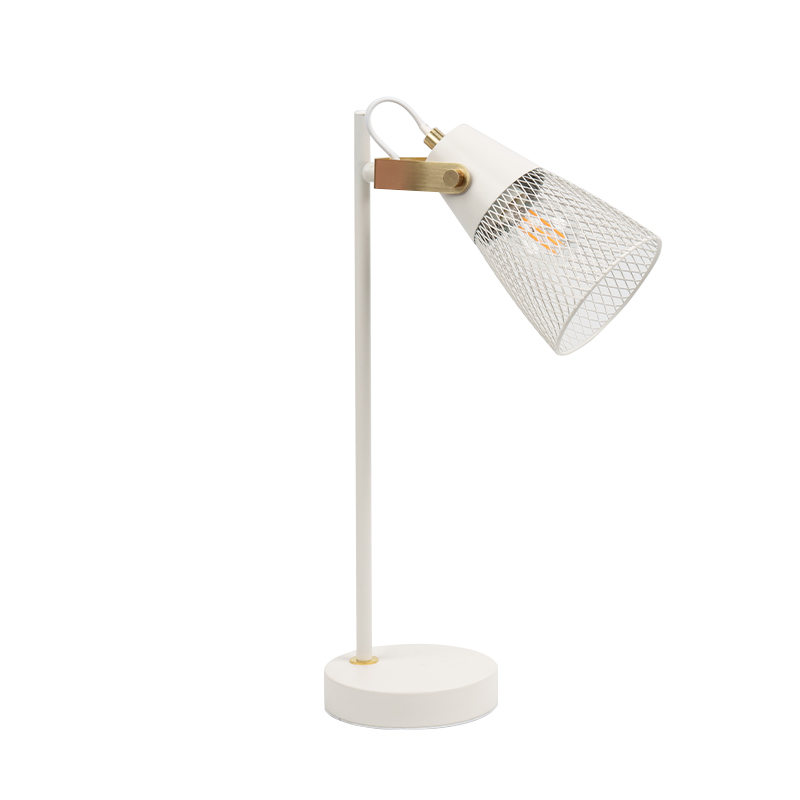 হোটেল বেডরুমের ধাতব ফাঁকা আয়রন টেবিল ল্যাম্প