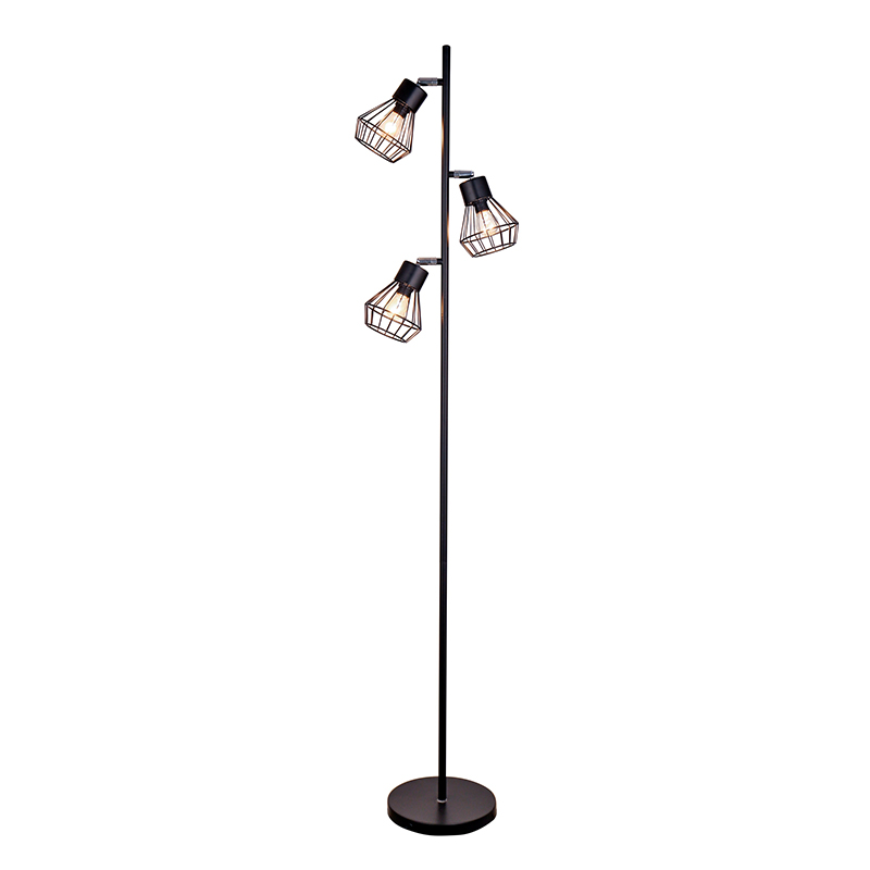 থ্রি-হেড ট্রি ল্যাম্প লোহার মেঝে প্রদীপ